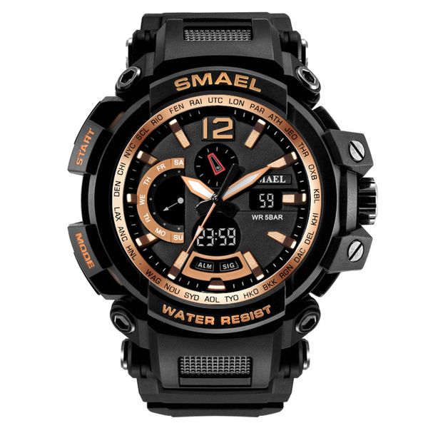 smael watch 50m waterproof s resitant sport watches saat digital clock men army 1702 big men watch sport, Slivery;brown
smael watch 50m waterproof s resitant sport watches saat digital clock men army 1702 big men watch sport, Slivery;brown
