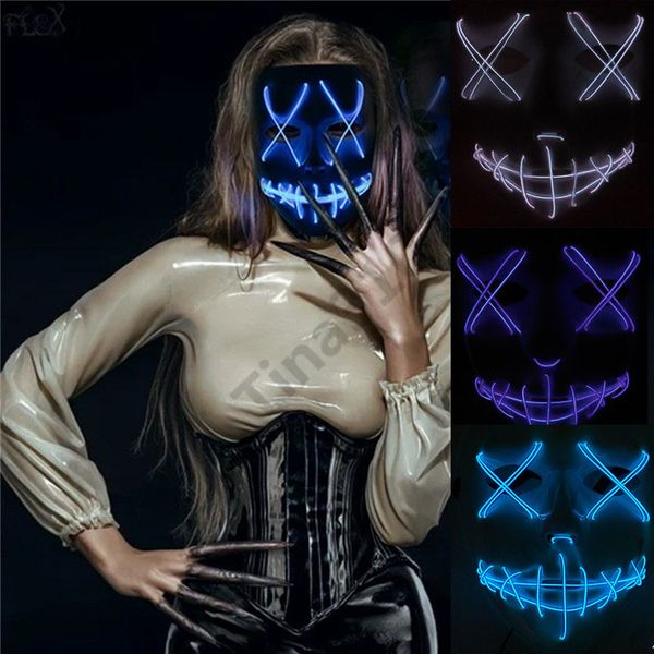 9 color led halloween ghost masks the purge movie wire glowing mask masquerade full face masks costumes party mask gift 20pcs t1i981
9 color led halloween ghost masks the purge movie wire glowing mask masquerade full face masks costumes party mask gift 20pcs t1i981