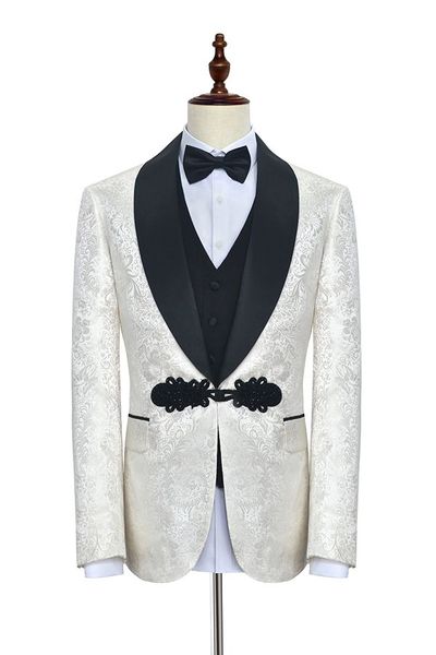ivory paisley groom tuxedos shawl lapel side vent wedding men suits tuxedos men party groomsmen suits(jacket+pants+tie+vest) no;348, Black;gray
ivory paisley groom tuxedos shawl lapel side vent wedding men suits tuxedos men party groomsmen suits(jacket+pants+tie+vest) no;348, Black;gray