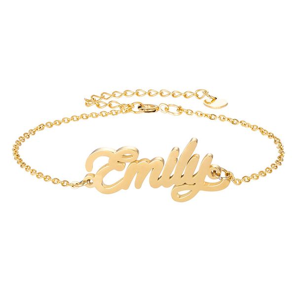 18k gold plated stainless steel bracelets letter name " emily " charm bracelets for women personalized custom charm christmas gift, Golden;silver
18k gold plated stainless steel bracelets letter name " emily " charm bracelets for women personalized custom charm christmas gift, Golden;silver