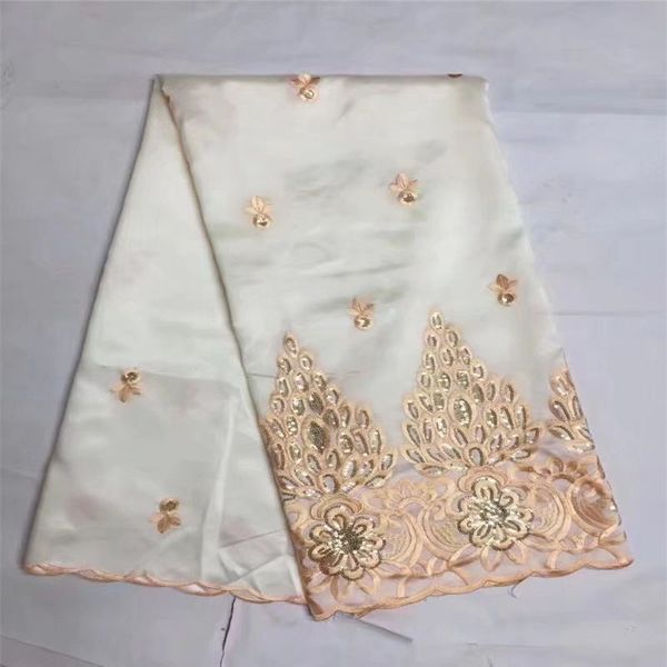 blesing white indian george fabrics 2018 african george fabric with guipure handcut gold sequins george lace, Black;white
blesing white indian george fabrics 2018 african george fabric with guipure handcut gold sequins george lace, Black;white