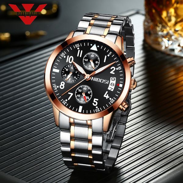 nibosi quartz watch mens watches top business men's stainless steel band clocks relogio masculino elegant rose gold, Slivery;brown
nibosi quartz watch mens watches top business men's stainless steel band clocks relogio masculino elegant rose gold, Slivery;brown