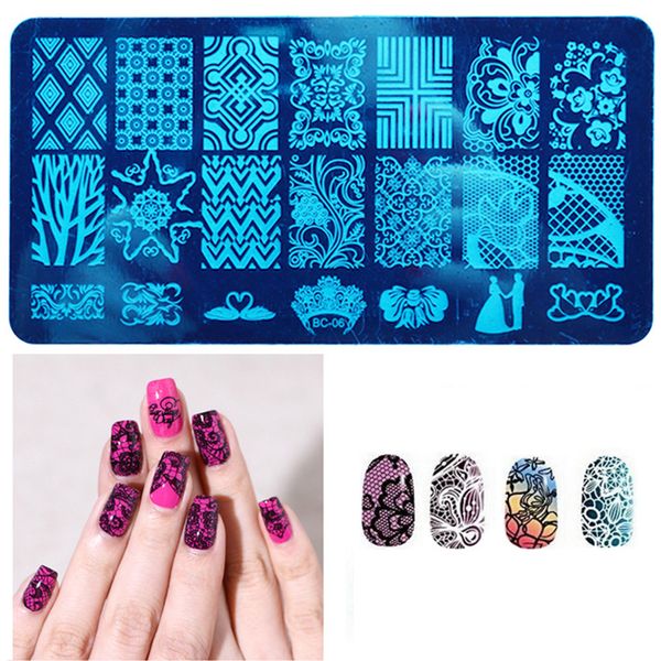 manzilin 12x6cm 20pcs nail art stamping plates set flower lace patterns template rose image diy beauty art decal lot ac08, White
manzilin 12x6cm 20pcs nail art stamping plates set flower lace patterns template rose image diy beauty art decal lot ac08, White