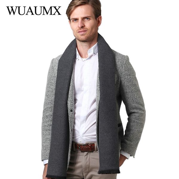 wuaumx winter scarf men casual solid scarves male imitation cashmere warm scarf shawls neckerchief muffler with tassel foulard, Blue;gray
wuaumx winter scarf men casual solid scarves male imitation cashmere warm scarf shawls neckerchief muffler with tassel foulard, Blue;gray