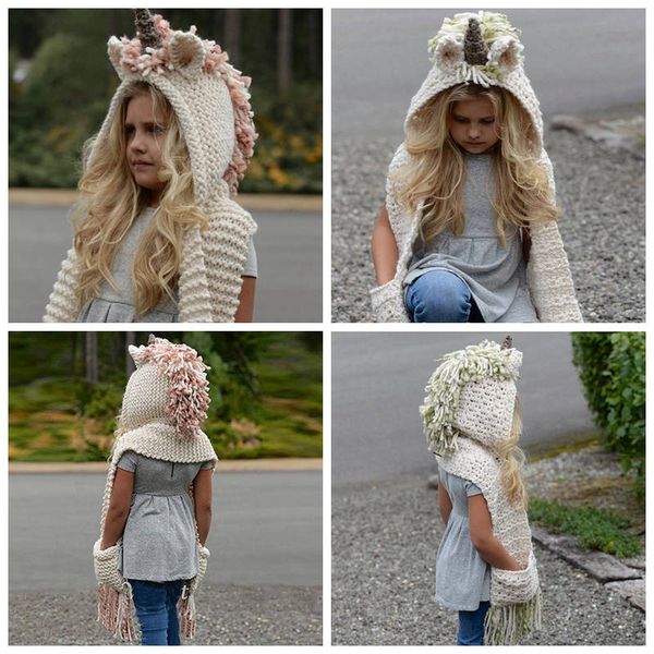 7 color girls unicorn scarf winter hat wrap unicorn caps cute autumn warm children wool knitted hooded scarf 6pcs
7 color girls unicorn scarf winter hat wrap unicorn caps cute autumn warm children wool knitted hooded scarf 6pcs
