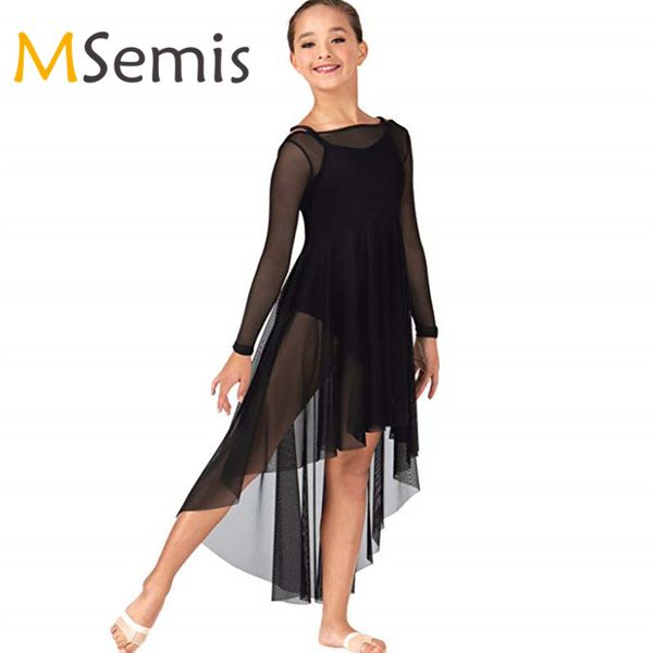 kids girls praise dance dresses mesh long sleeve high-low hem dress for celebration of spirit praise lyrical dance modern, Black;red
kids girls praise dance dresses mesh long sleeve high-low hem dress for celebration of spirit praise lyrical dance modern, Black;red