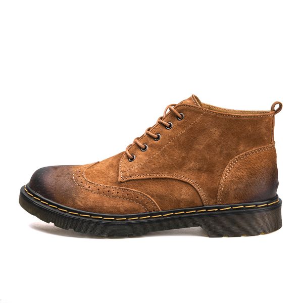 genuine leather men boots autumn winter ankle boots fashion footwear lace up shoes men vintage men shoes, Black
genuine leather men boots autumn winter ankle boots fashion footwear lace up shoes men vintage men shoes, Black