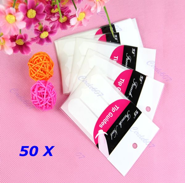 50x french manicure nail art tips form fringe 3 style stencil guides sticker diy, Black
50x french manicure nail art tips form fringe 3 style stencil guides sticker diy, Black