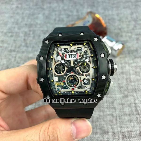 new 11-03 carbon fibers case flyback chronograph men's automatic watch big dial black rubber strap gents luxury sport watches, Slivery;brown
new 11-03 carbon fibers case flyback chronograph men's automatic watch big dial black rubber strap gents luxury sport watches, Slivery;brown