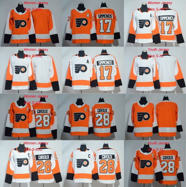 Women Youth Men 28 Claude Giroux Jersey 17 Wayne Simmonds Philadelphia Flyers 2017-2018 Season Hockey Jerseys Stitched New Jersey
Women Youth Men 28 Claude Giroux Jersey 17 Wayne Simmonds Philadelphia Flyers 2017-2018 Season Hockey Jerseys Stitched New Jersey
