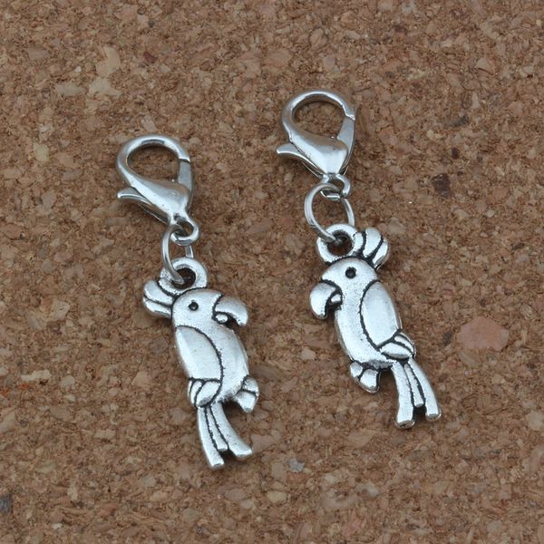 100pcs/lots antique silver parrot bird charms bead with lobster clasp fit charm bracelet diy jewelry 8x33.5mm a-251b, Bronze;silver
100pcs/lots antique silver parrot bird charms bead with lobster clasp fit charm bracelet diy jewelry 8x33.5mm a-251b, Bronze;silver