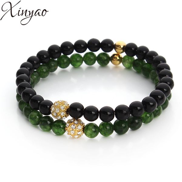 xinyao 2018 1pc/lot 6mm nature stone black/green beads bracelet rhinestone crystal charm for women jewelry montre bracelet f3244, Golden;silver
xinyao 2018 1pc/lot 6mm nature stone black/green beads bracelet rhinestone crystal charm for women jewelry montre bracelet f3244, Golden;silver