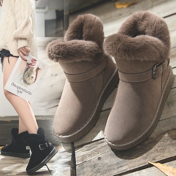 women warm fur snow boots super comfortable lightweight plush ankle boots ladies rubber boot women's winter dresses neige, Black
women warm fur snow boots super comfortable lightweight plush ankle boots ladies rubber boot women's winter dresses neige, Black