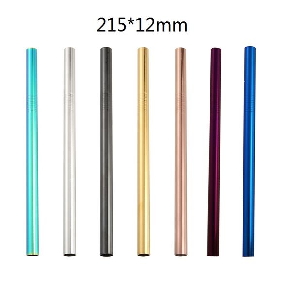 304 stainless steel colored drinking straws 8.5"x12mm extra wide straight reusable drinking straws 7 colors
304 stainless steel colored drinking straws 8.5"x12mm extra wide straight reusable drinking straws 7 colors