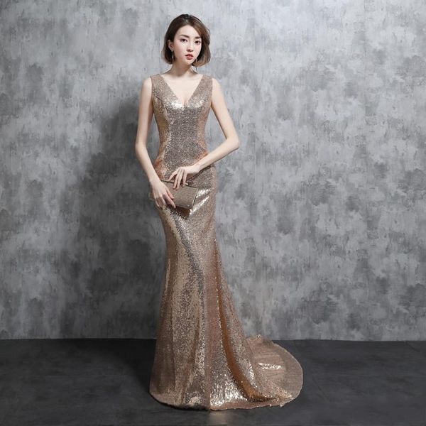 sequins prom dresses robe de soiree v neck sweep train with sleeveless mermaid long evening dresses bridesmaid dresses, Black;red
sequins prom dresses robe de soiree v neck sweep train with sleeveless mermaid long evening dresses bridesmaid dresses, Black;red