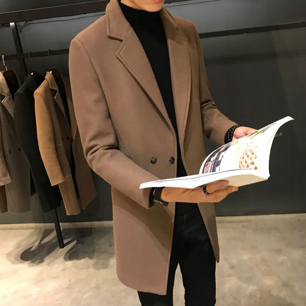 2018 winter new long paragraph two buckle woolen coat fashion casual comfortable slim woolen coat, Black
2018 winter new long paragraph two buckle woolen coat fashion casual comfortable slim woolen coat, Black