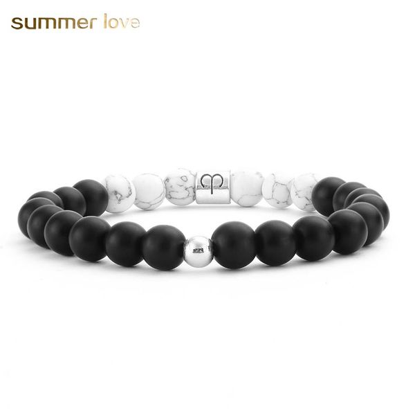 12 zodiac 8mm matte stone white elastic bead bracelets vintage constellation horoscope bracelets jewelry for men women, Black
12 zodiac 8mm matte stone white elastic bead bracelets vintage constellation horoscope bracelets jewelry for men women, Black