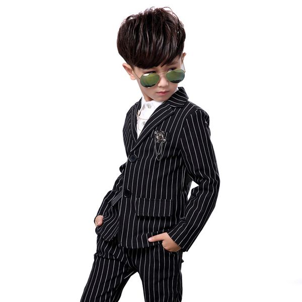 classic kids blazer suit set gentleman style striped outerwear set for 2-10years boys children fashion clothes suit set, Black
classic kids blazer suit set gentleman style striped outerwear set for 2-10years boys children fashion clothes suit set, Black