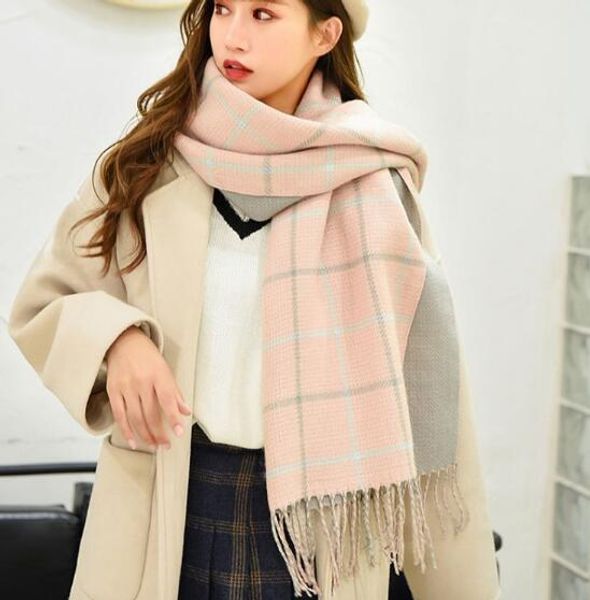 winter scarf female winter south korean version of joker lattice shawl double - side fringe students knitted neck wrap warm, Blue;gray
winter scarf female winter south korean version of joker lattice shawl double - side fringe students knitted neck wrap warm, Blue;gray
