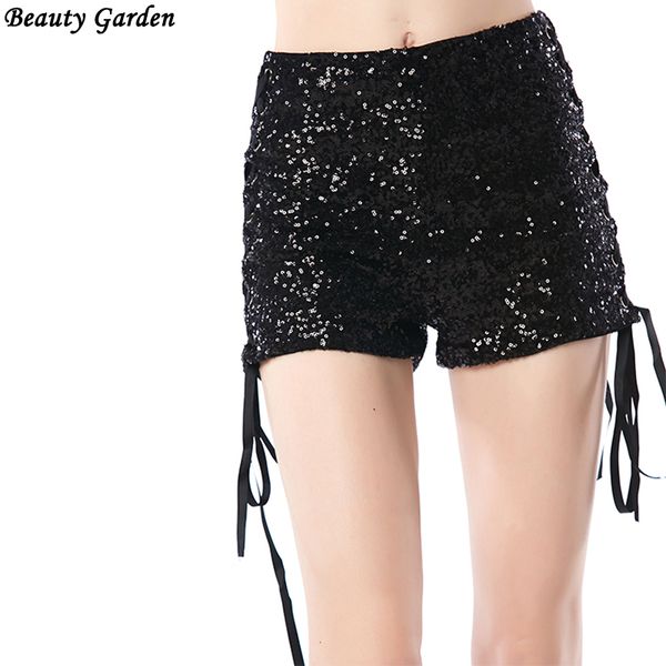 beauty garden 2017 women fashion sequined club shorts black solid mid waist drawstring lace up shorts female vintage, White;black
beauty garden 2017 women fashion sequined club shorts black solid mid waist drawstring lace up shorts female vintage, White;black