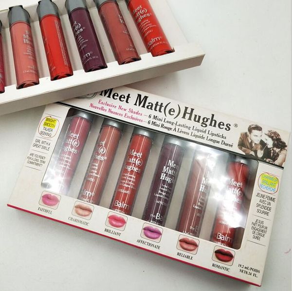 Meet matt e 6pc mini makeup lipglo et matte liquid lip tick romantic brilliant chari matic affectionate faithful lip glo 
Meet matt e 6pc mini makeup lipglo et matte liquid lip tick romantic brilliant chari matic affectionate faithful lip glo