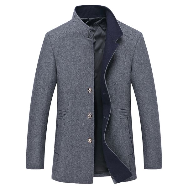 pure color stand collar men's long sleeve jackets wool & polyester fabric coats men size s-3xl, Black
pure color stand collar men's long sleeve jackets wool & polyester fabric coats men size s-3xl, Black