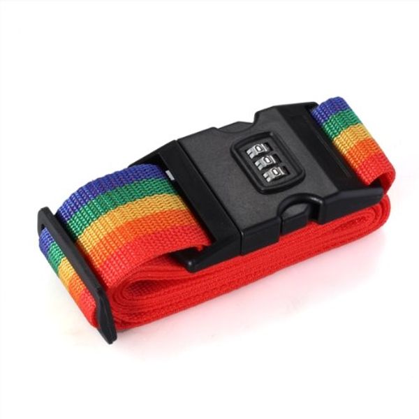 texu rainbow color luggage belt packing straps secure protect password locker 2m baggage belt travel, Black
texu rainbow color luggage belt packing straps secure protect password locker 2m baggage belt travel, Black