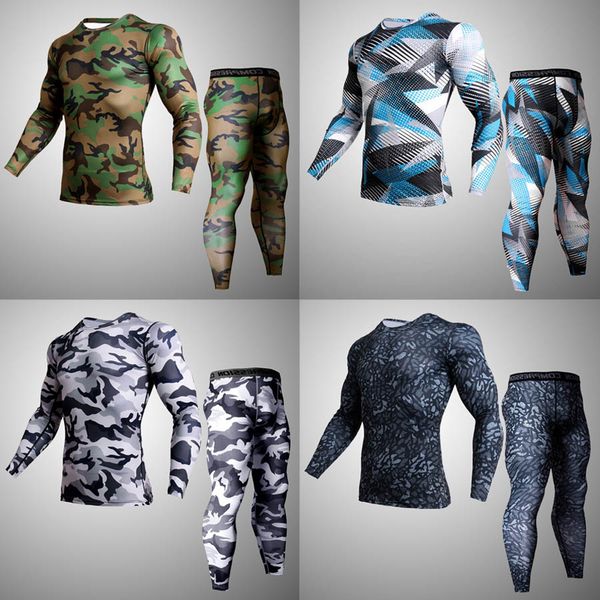 2018 new camouflage running sets men sport suit compression tight underwear fitness gym jogging football training sport suit, Black;blue
2018 new camouflage running sets men sport suit compression tight underwear fitness gym jogging football training sport suit, Black;blue