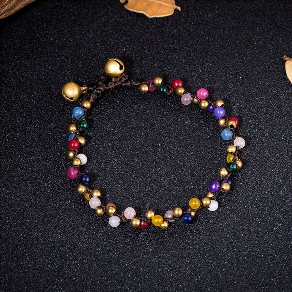 stone beads handmade wax rope chain bracelets for women bohemian gypsy style jewelry, Black
stone beads handmade wax rope chain bracelets for women bohemian gypsy style jewelry, Black