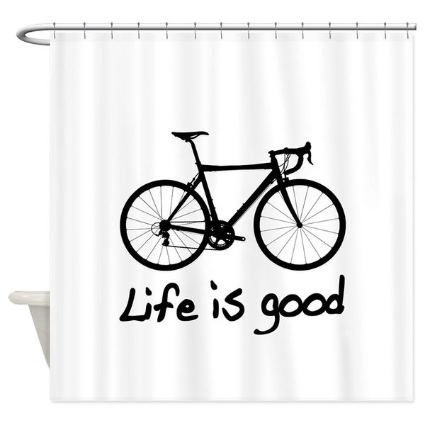 Memory Home Modern Life Is Good Bike Pattern Waterproof Fabric Polyester Bathroom Shower Curtain White Black Custom Made
Memory Home Modern Life Is Good Bike Pattern Waterproof Fabric Polyester Bathroom Shower Curtain White Black Custom Made