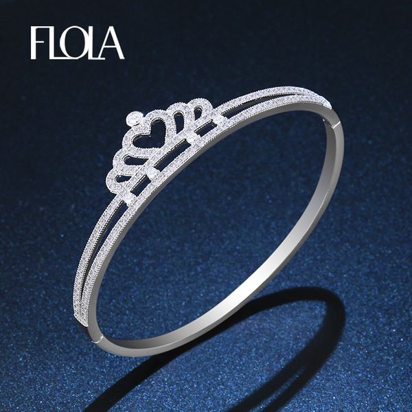 flola cubic zirconia crown bangles for women charm wedding cuff bangles & bracelets bridal luxury silver plated brta98, Black
flola cubic zirconia crown bangles for women charm wedding cuff bangles & bracelets bridal luxury silver plated brta98, Black