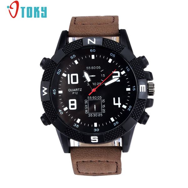 otoky watch men canvas strap large dial sport quartz wrist watches relogio masculino erkek kol saati, Slivery;brown
otoky watch men canvas strap large dial sport quartz wrist watches relogio masculino erkek kol saati, Slivery;brown