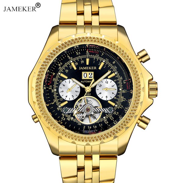 new mens watches relogio masculinos gold watch automatic mechanical stainless steel men watch, Slivery;brown
new mens watches relogio masculinos gold watch automatic mechanical stainless steel men watch, Slivery;brown