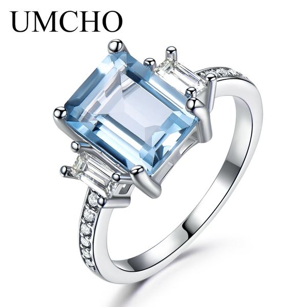 umcho 925 sterling silver aquamarine rings for women sky blue z promise princess cut gemstone ring fine jewelry new y18102610, Slivery;golden
umcho 925 sterling silver aquamarine rings for women sky blue z promise princess cut gemstone ring fine jewelry new y18102610, Slivery;golden