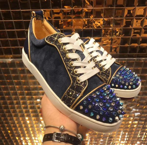 popular casual shoes red bottom shoe brand rivet studs flat shoes fashion sneaker party couple leather leisure trainer footwear, Black
popular casual shoes red bottom shoe brand rivet studs flat shoes fashion sneaker party couple leather leisure trainer footwear, Black