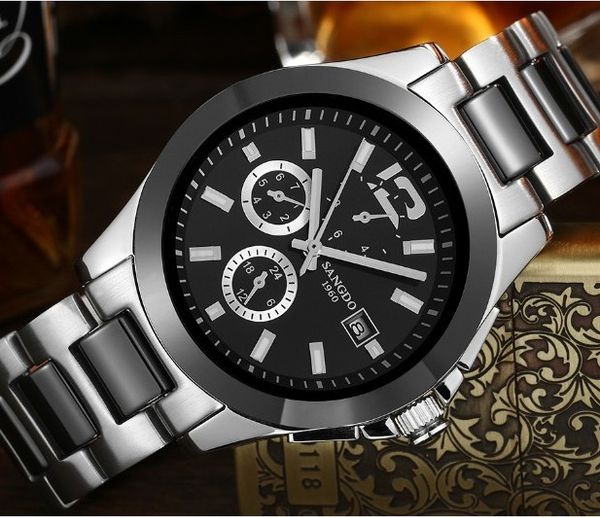 40mm sangdo business watch automatic mechanical movement 2018 new fashion mechanical watch auto date men's s36a, Slivery;brown
40mm sangdo business watch automatic mechanical movement 2018 new fashion mechanical watch auto date men's s36a, Slivery;brown