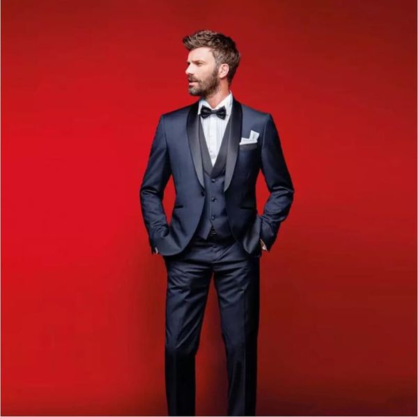 classy navy blue wedding tuxedos slim fit suits for men groomsmen suit three pieces prom formal suits (jacket +pants+vest+bow tie, Black;gray
classy navy blue wedding tuxedos slim fit suits for men groomsmen suit three pieces prom formal suits (jacket +pants+vest+bow tie, Black;gray