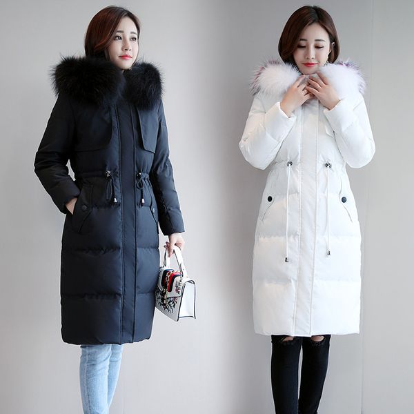 m-3xl new winter female white down jacket women selling long thick raccoon fur hooded warm coat undetachable hooded, Black
m-3xl new winter female white down jacket women selling long thick raccoon fur hooded warm coat undetachable hooded, Black