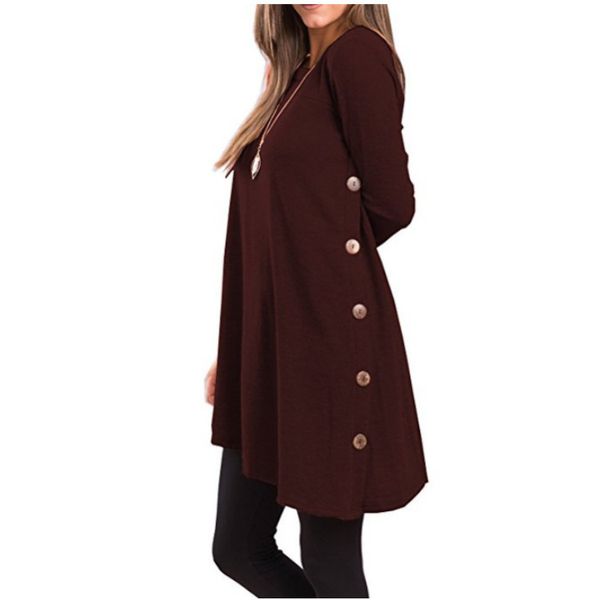 Country Style Autumn Winter Fold T-Shirt with Button Village Casual Long Sleeve Solid Color Women Tops
Country Style Autumn Winter Fold T-Shirt with Button Village Casual Long Sleeve Solid Color Women Tops