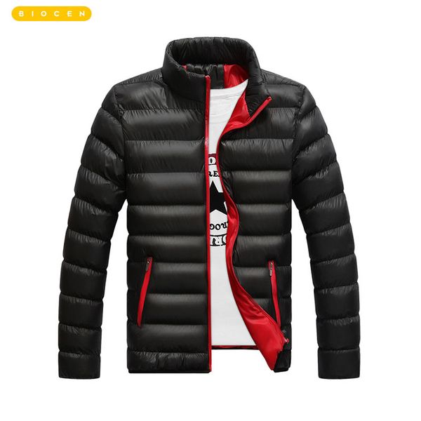winter jackets men 2018 brand casual mens jackets and coats thick parka men outwear plus size jacket male clothing, Black