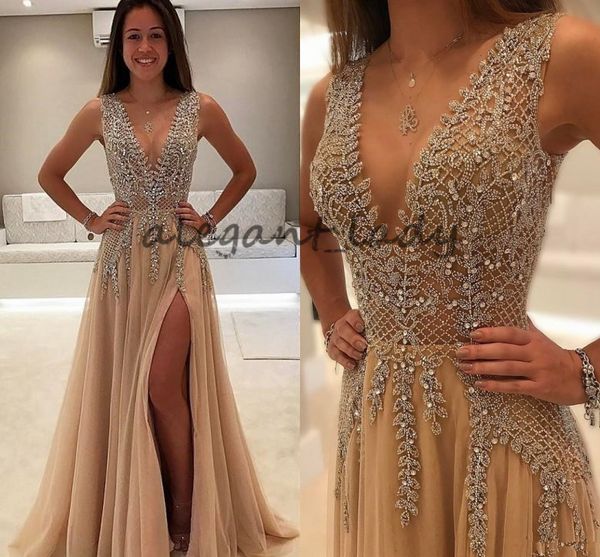 luxury beaded side split prom dresses deep v neck see through back party saudi arabic long evening dress crystal plus size 2018, Black;red
luxury beaded side split prom dresses deep v neck see through back party saudi arabic long evening dress crystal plus size 2018, Black;red