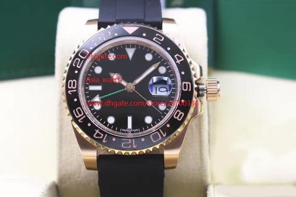 wristwatches 18k pink gold 116710 rubber bracelet ceramic black dial 40mm automatic mechanical mens watch watches, Slivery;brown
wristwatches 18k pink gold 116710 rubber bracelet ceramic black dial 40mm automatic mechanical mens watch watches, Slivery;brown