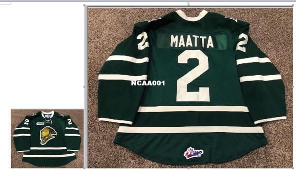 real men real full embroidery #2 olli maatta london knights game issued ohl hockey jersey or custom any name or number hockey jersey, Black;red
real men real full embroidery #2 olli maatta london knights game issued ohl hockey jersey or custom any name or number hockey jersey, Black;red
