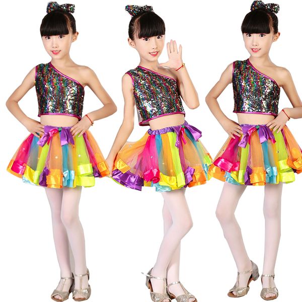girls children sequins modern jazz dance outfits skirt ballroom hip hop dancing dress suit kids stage wear costumes clothes, Black;red
girls children sequins modern jazz dance outfits skirt ballroom hip hop dancing dress suit kids stage wear costumes clothes, Black;red