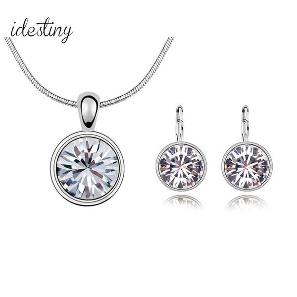 fashion brands jewelry sets bridal austrian crystal necklace set for women stones earring jewellery parure bijoux femme, Silver
fashion brands jewelry sets bridal austrian crystal necklace set for women stones earring jewellery parure bijoux femme, Silver