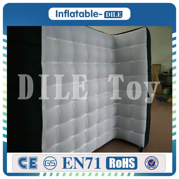 2.1m*2m Inflatable P Booth Wall For Wedding And Party Come With Air Blower 1pc Led Light Strip And Remote Controller