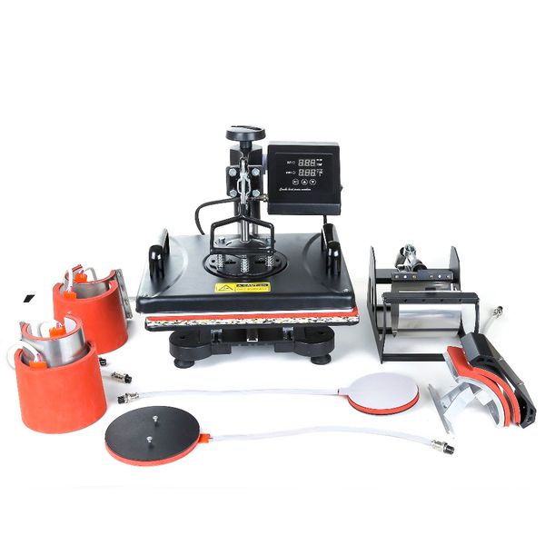 8 in 1 multifunction digital combo transfer sublimation heat printer, swing-away heat press machine hat/mug/plate/case/t-shirt
8 in 1 multifunction digital combo transfer sublimation heat printer, swing-away heat press machine hat/mug/plate/case/t-shirt