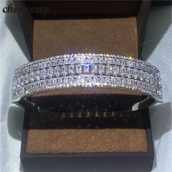 choucong luxury bracelet pincess cut diamond s925 silver filled party wedding bangle for women fashion accessaries, Golden;silver
choucong luxury bracelet pincess cut diamond s925 silver filled party wedding bangle for women fashion accessaries, Golden;silver