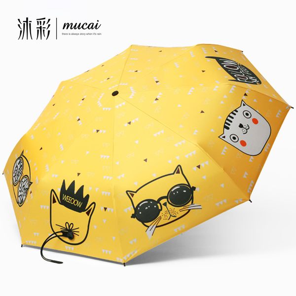 fashion cartoon women's umbrella cat anti uv black coating sun female beach umbrellas three folding and five folding parapluie
fashion cartoon women's umbrella cat anti uv black coating sun female beach umbrellas three folding and five folding parapluie