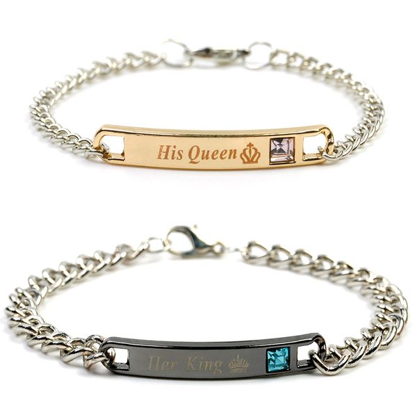crystal letters his queen her king bracelets lovers lettering bracelet for wife couple tag bracelet for lover hunsband boyfriend, Golden;silver
crystal letters his queen her king bracelets lovers lettering bracelet for wife couple tag bracelet for lover hunsband boyfriend, Golden;silver